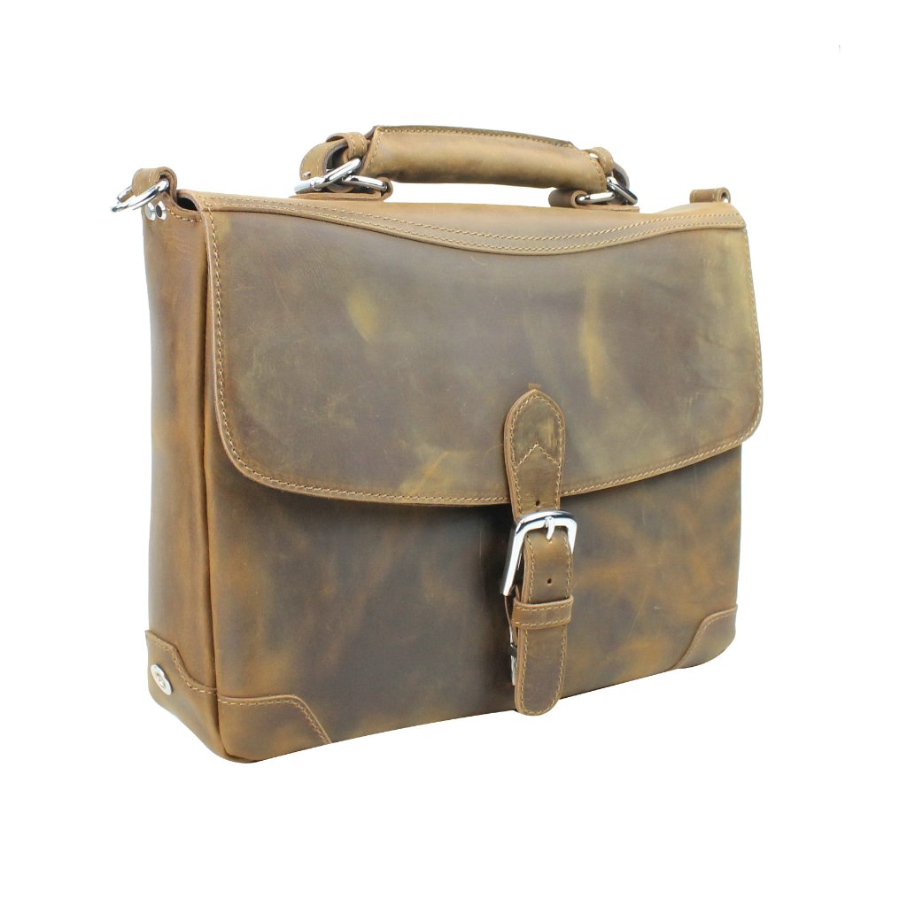 15" Cowhide Fine Leather Laptop Bag L30vb